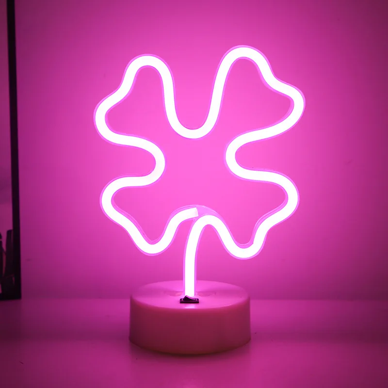 

LED four leaf lighting children's room color lamp decoration night light