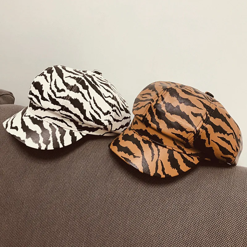 Панама в полоску Зебра для мужчин и женщин шляпа стиле хип-хоп берет с широкими