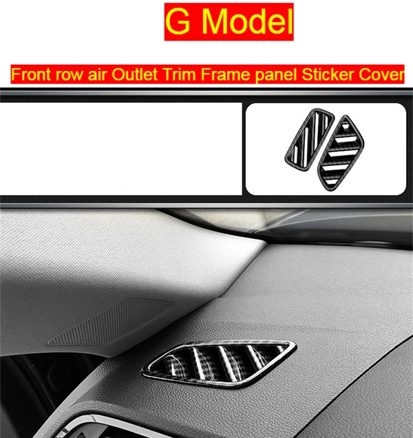 G Model Carbon fiber Автомобильный Стайлинг из углеродного волокна Стиль рычаг переключения передач рукав украшения крышки кнопок наклейки для Audi Q3 аксессуары для интерьера - Название цвета: G Model Carbon fiber