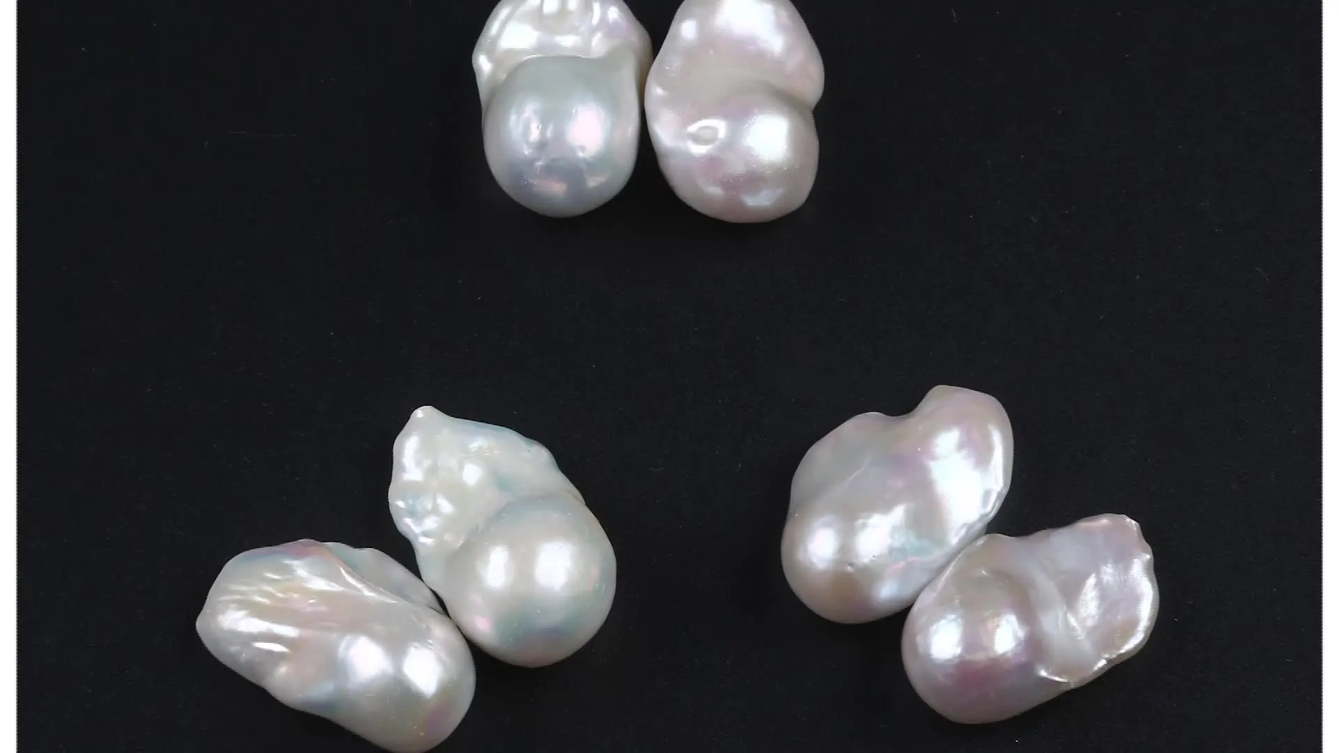 17-19mm natural freshwater  white big baroque shape pearl without hole loose beads for jewelry making
