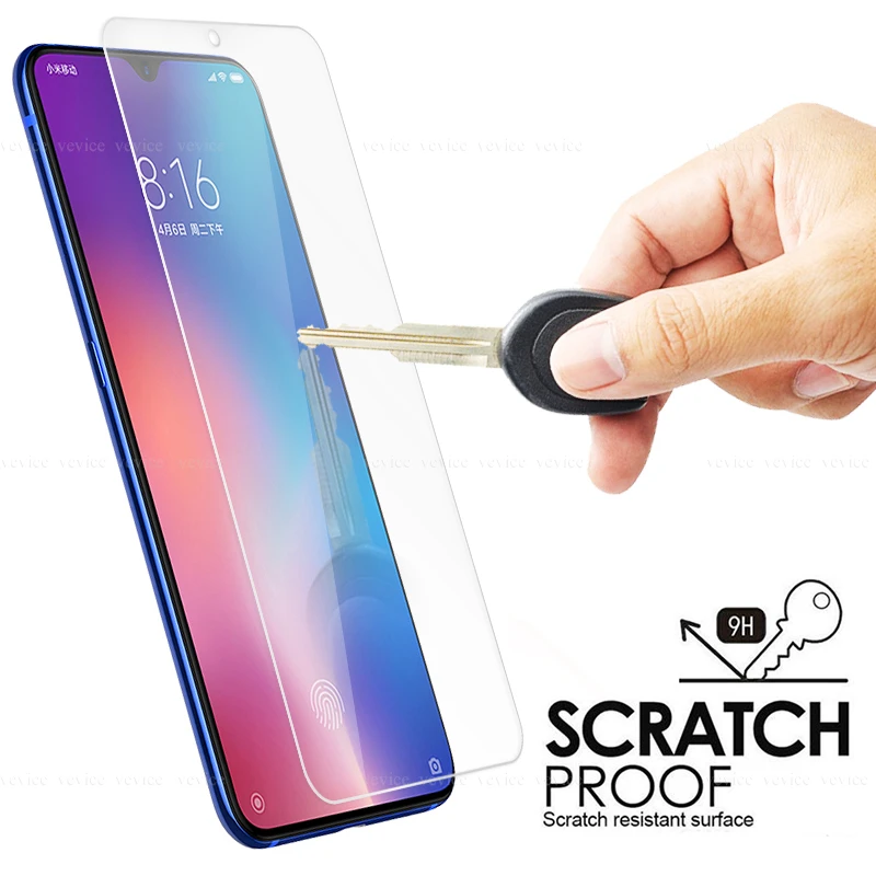 Закаленное защитное стекло 9H для Xiaomi Pocophone F1 CC9E Mi9 SE Mi A3 K20 Pro Play HD пленка Redmi Note 7 8 |