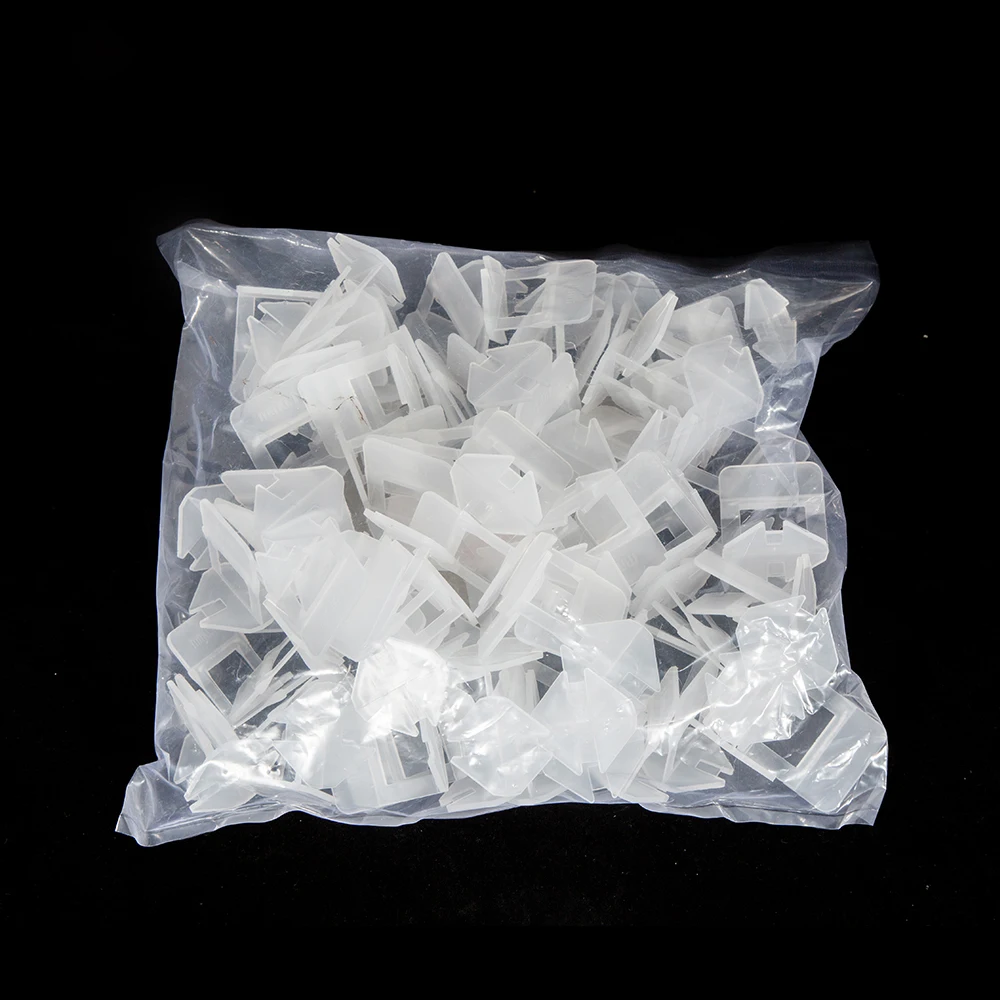 Tile accessories tile leveling system 1mm/1.5mm/2mm/2.5mm/3mm 100pcs clips+100pcs Wedges plastic tile spacers tiling tools