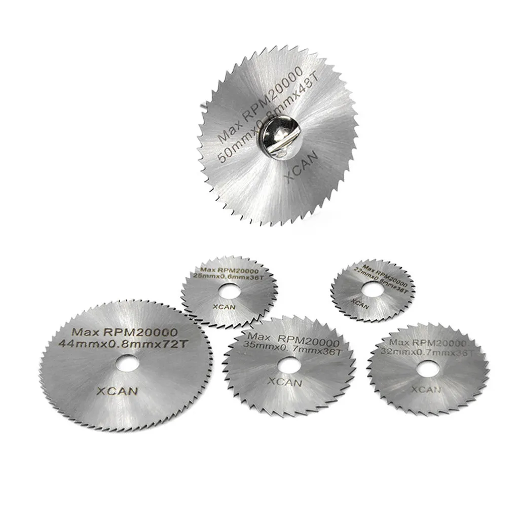 7PCS HSS режущие диски оправки поворотный круговой инструмент среза аксессуар