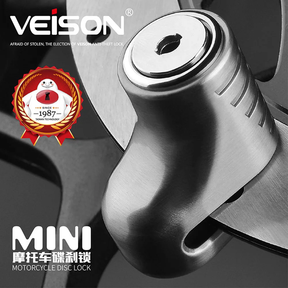 VEISON замок для мотоцикла мото кража Pretection тормоза сплава Блокировка диск замки