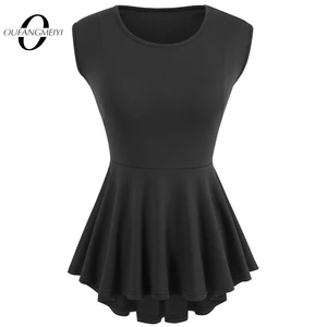 Женские Классические однотонные короткие модные топы, повседневные многоцветные приталенные элегантные футболки с оборками ET041