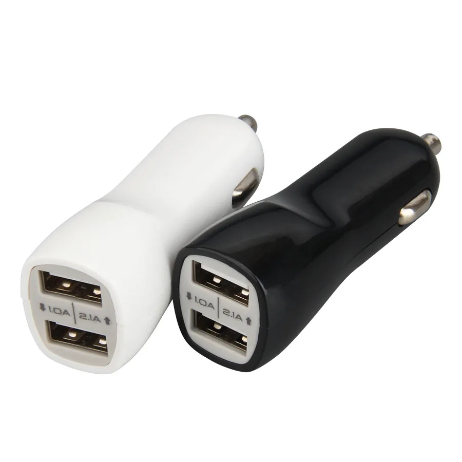 Автомобильное зарядное устройство Cargador с двумя портами 12В USB адаптер для зарядки