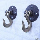 Стальной крючок для ванной комнаты, вешалка для тяжелой промышленности, винтажный крючок для пальто, необычный стиль, настенные крючки для подвешивания тяжелых предметов