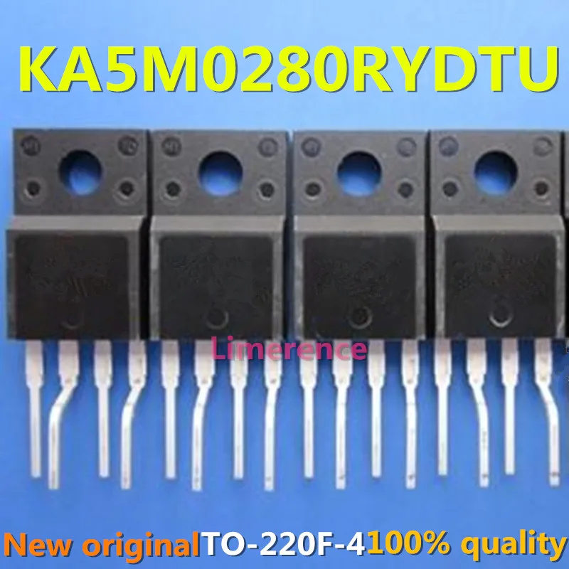 

100% nuevo 50 unids/lote original diode KA5M0280RYDTU KA5M0280RY 5M0280R TO220F MOSFET Transistor