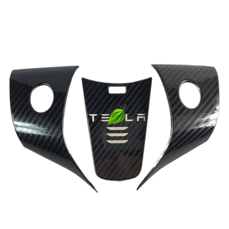 Рулевая панель из углеродного волокна для Tesla Model 3 17 21|Наклейки салона авто| |