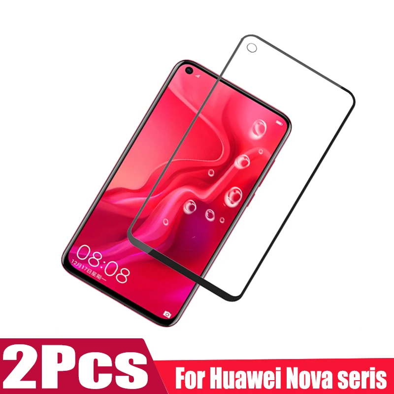 

Закаленное стекло для Huawei nova 3, 3i, 3E, 4, 9h, 2 шт.