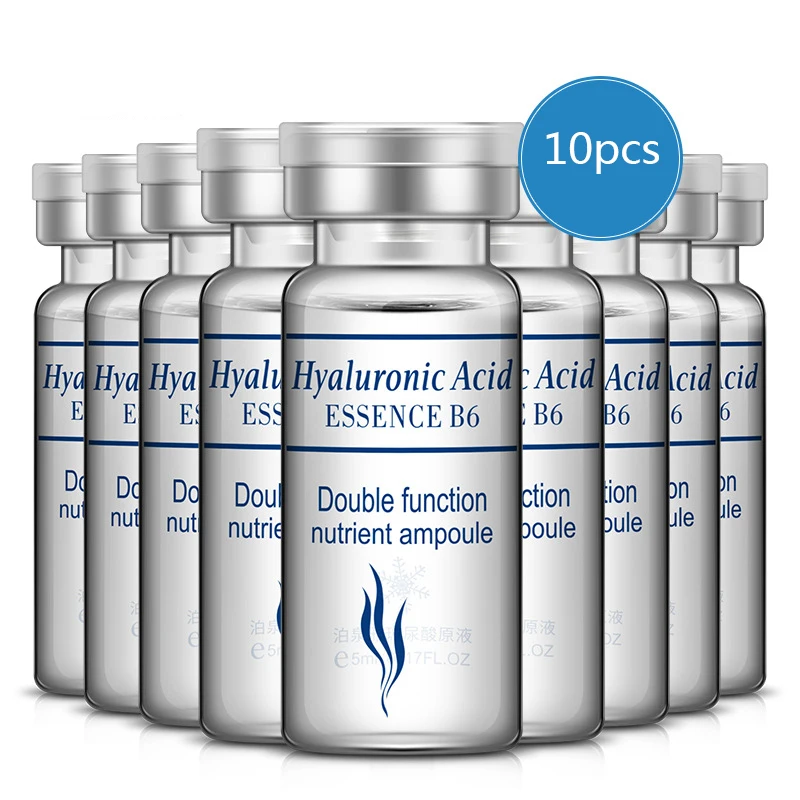 

BIOAQUA 10PCS/Set Hyaluronic Acid Serum Moisturizing Vitamins E Facial Moisturizing Anti Wrinkle Aging Collagen Day