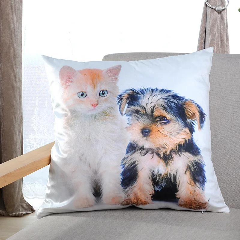 Горячая Распродажа цифровая печать чехол для подушки с изображением животных