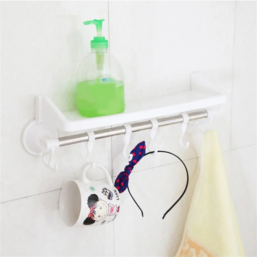 Нержавеющая сталь сильный всасывания полотенце для чашек вешалка с крючками