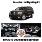 10 шт. белые светодиодные с Canbus интерьер подсветка двери багажного отделения Светильник лампы Комплект для Dodge Durango 2016 2017 2018 2019 2020 автомобильные аксессуары