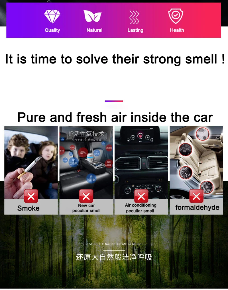 Автомобильный ароматизатор автомобильный освежитель воздуха для ароматерапии в