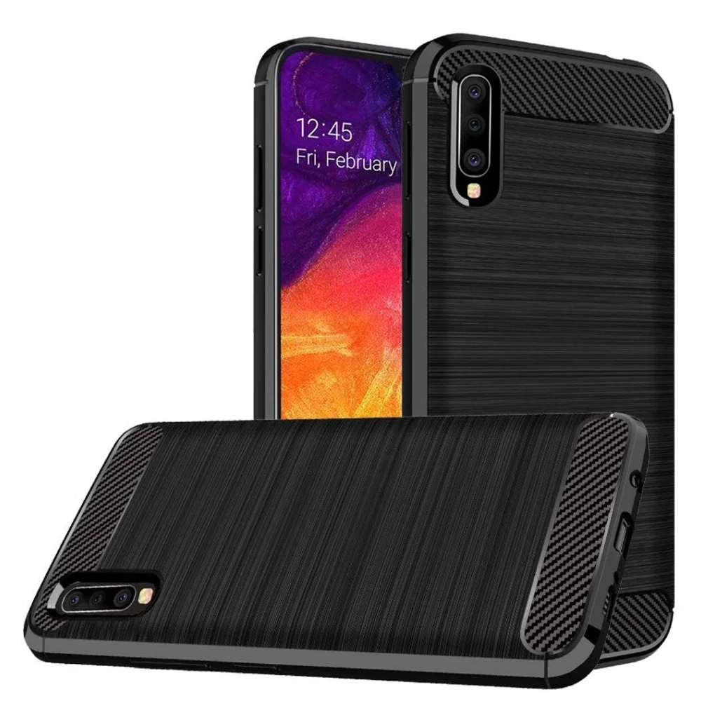 Чехол для Samsung Galaxy A51 A71 M40s противоударный силиконовый чехол из углеродного