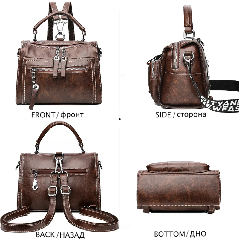 

Vintage Small Backpack Women High Quality Leather Backpack Bag New Elegant Shoulder Bag Women Mini Backpacks for Teenage Girls