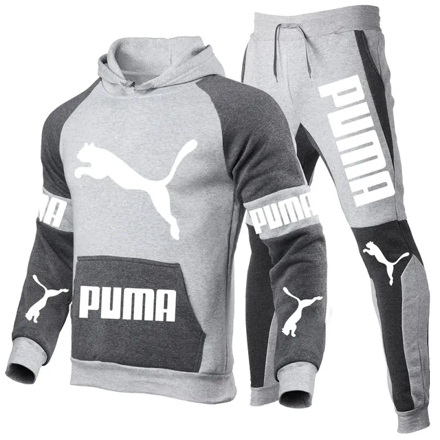 

Nuovi set da uomo autunno e inverno felpe con cappuccio pantaloni PUMA tute sportive felpe Casual tuta 2021 abbigliamento sporti