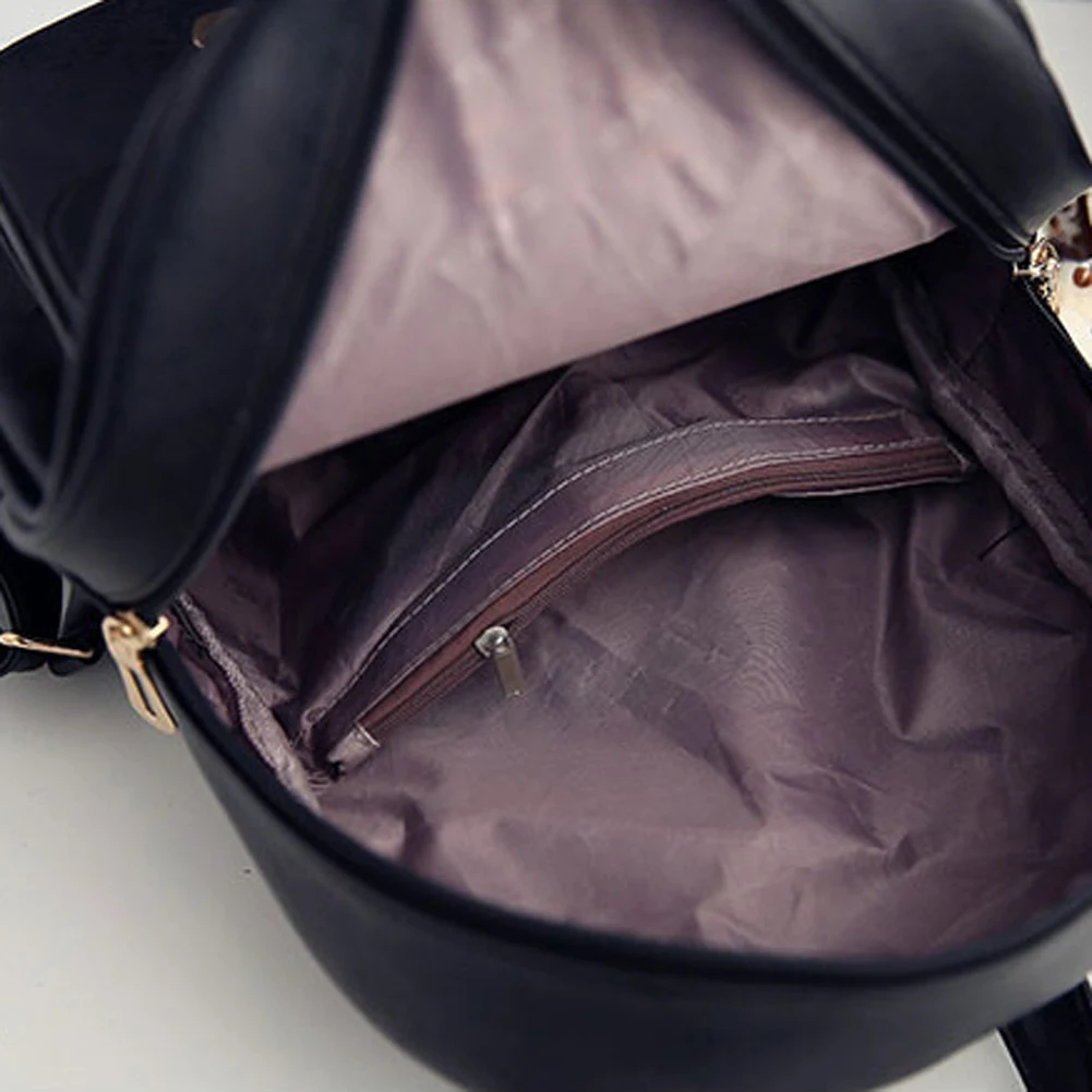 4 pcs/Set Women Backpack Small Size Fashion Teenage Girls PU Leather Backpacks with Purses Mochila Feminina | Багаж и сумки