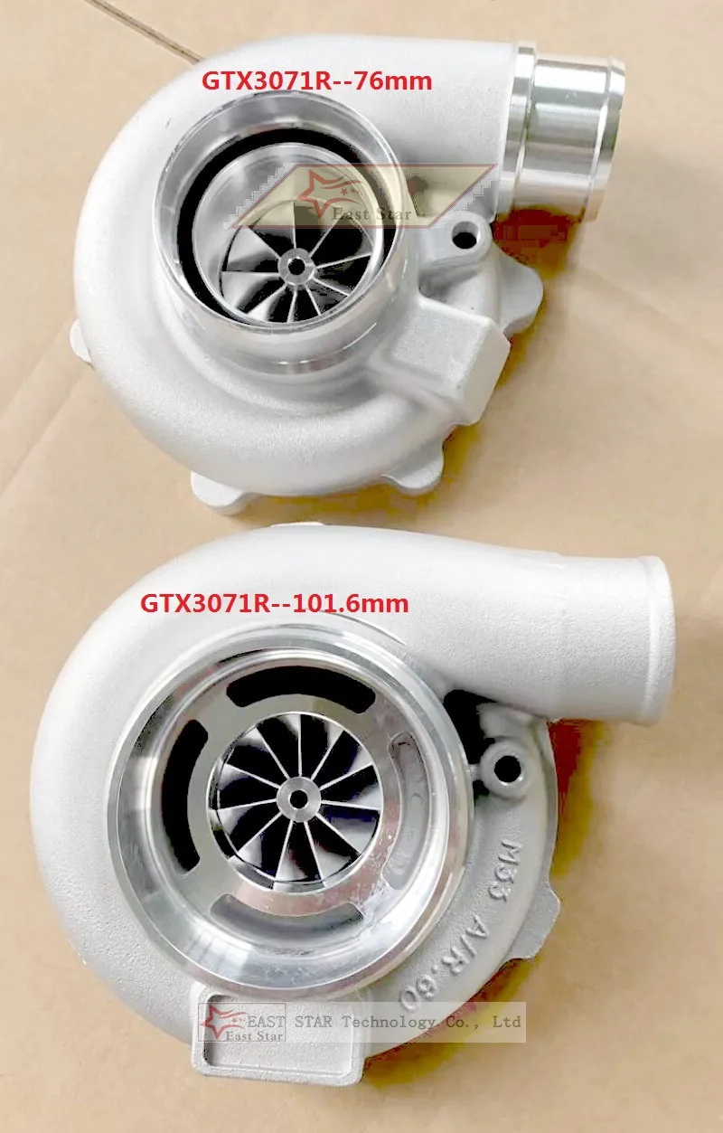 Turbo GTX3071R Заготовка колеса с двумя шарикоподшипниками Гоночный турбокомпрессор
