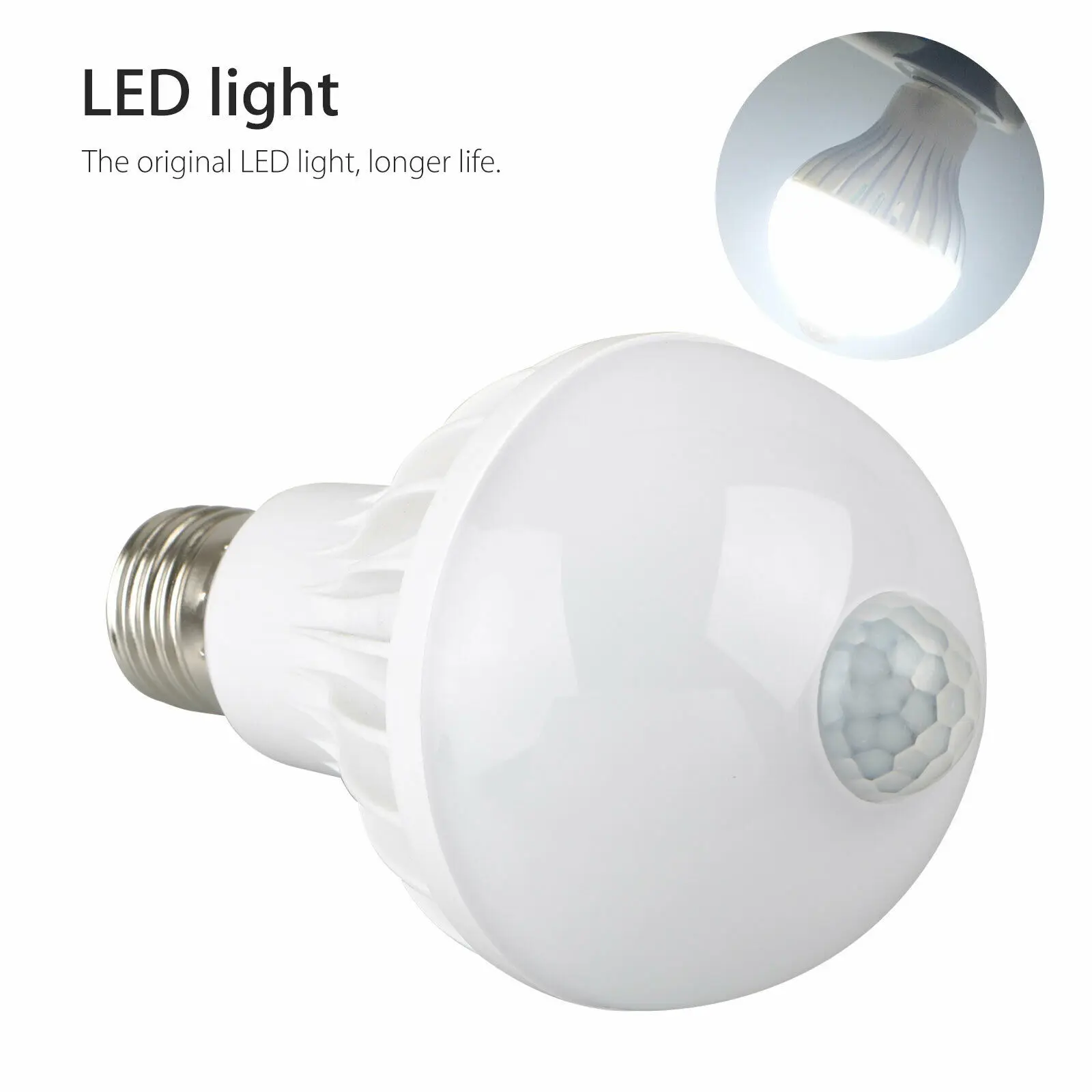 

5W 7W 9W E27 Cool White 2835 SMD LED PIR Motion Sensor Globe Light Bulb 6500K Stairs Corridor Night Security Lamp