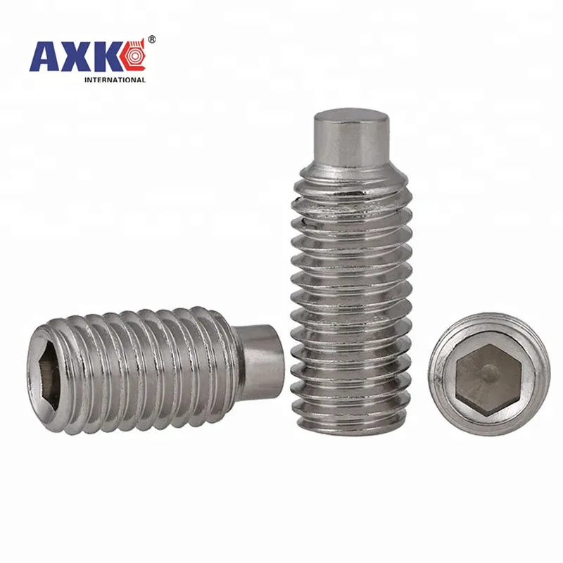 10/50 шт. M3 M4 M5 M6 M8 DIN915 304 Шестигранная головка из нержавеющей стали набор винтов с