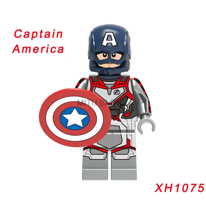 xh1075 Single Sale Avengers 4 End Game Space Suit With Micro Figures Tony Stark Thor Hawkeye For Children Toys Building Blocks - Цвет: xh1075