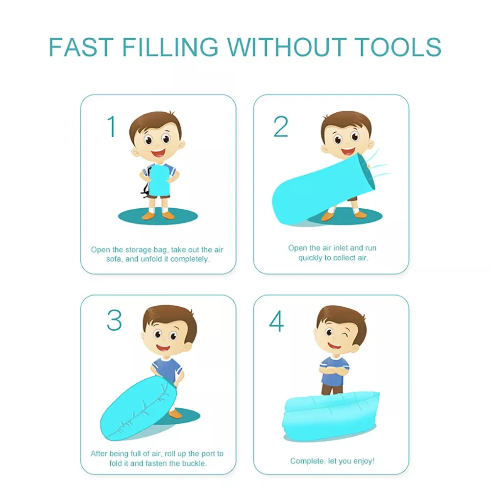 Надувная подушка для отдыха на открытом воздухе взрослых и детей | Спорт