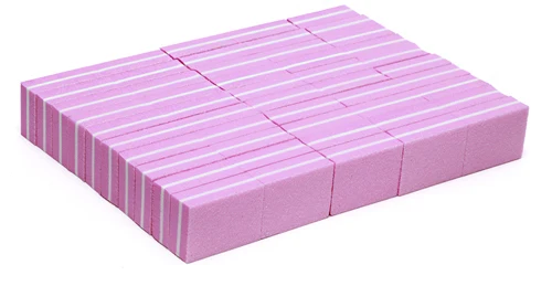 pink-50pcs 50 шт./партия, двусторонний буферный мини-буферный блок для ногтей небольшого размера, 6 цветов, одноразовая профессиональная Мини пилочка для ногтей, JZU-21 - Цвет: pink-50pcs