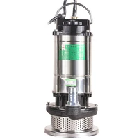 220v stainless steel submersible pump underwater water sewage self suction pump drainage irrigation water pump with eu adapter