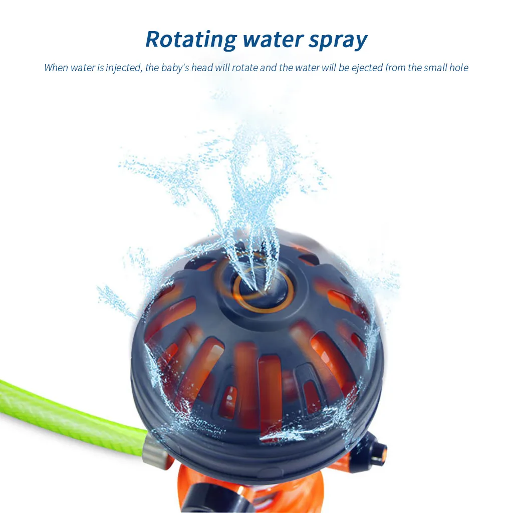 

Ourdoor Water Spray Toy Fire Hydrant Sprinkler Rotating Summer Outdoor Splash Toy For Summer Family Backyard Lawn Fun kid #45