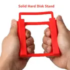 Пластиковый красный держатель для жесткого диска от 2,5 до 3,5 дюймов, монтажная подставка для ноутбука, ПК, SSD, держатель, подставка, Прямая поставка