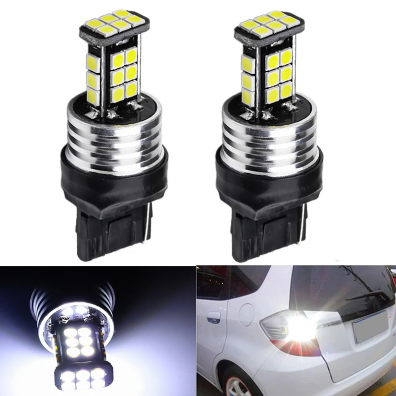 2x7443 7440 сигнальная лампа T20 светодиодсветодиодный лампы 24SMD 3030 WY21W W21/5W W21W