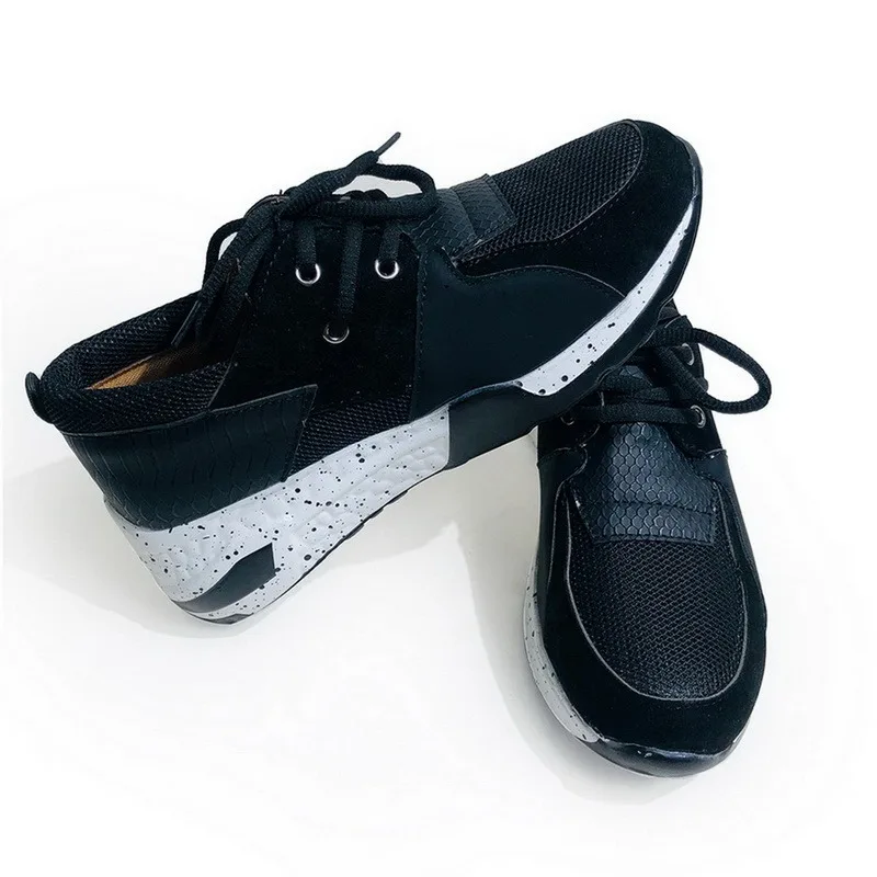 

Women Sneakers 2021 Leopard Print Lace-Up Women's Vulcanize Shoes Platform Sports Ladies Sneakers Breathable Plus Women Shoes