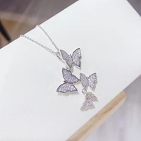 vintage multilayer pendant butterfly necklace for women butterflies moon star charm choker necklaces boho fashion jewelry gift