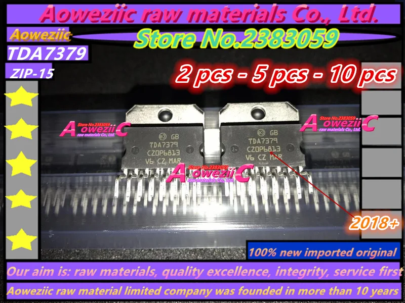 Aoweziic 2018 + 100% новый импортный оригинальный TDA7266 TDA7266SA TDA7377 TDA7379 ZIP 15 аудио усилитель