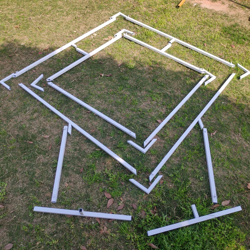 Arco de boda de hierro forjado, arco cuadrado, estante Cuadrilateral, forma geom&eacute;trica, fondo de escenario de boda, suministros de fiesta-3