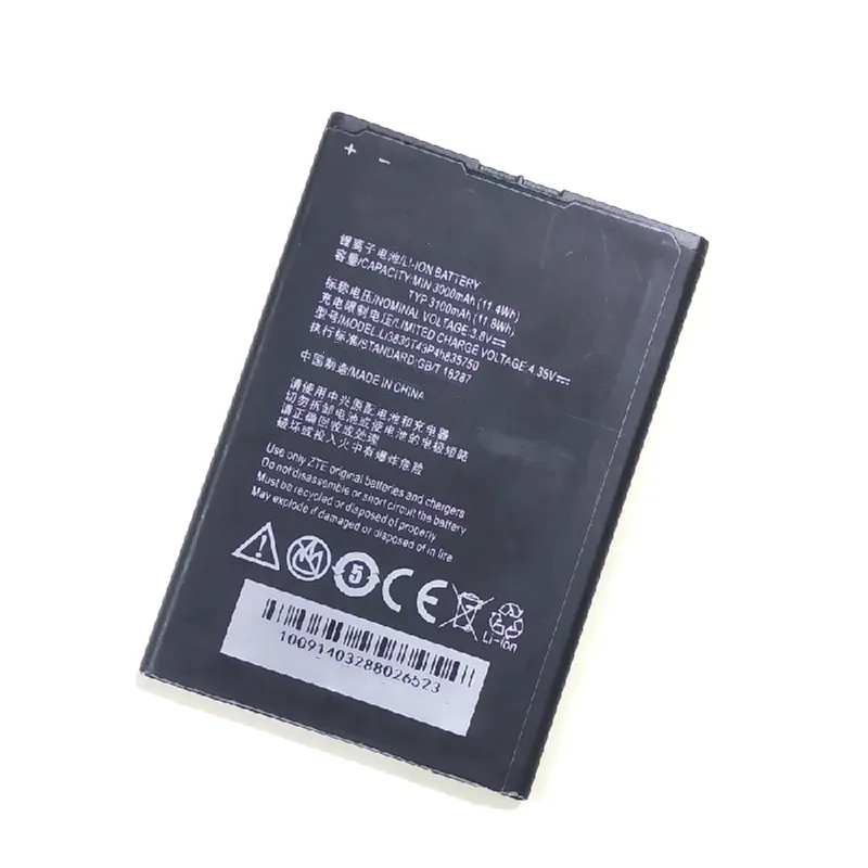 Аккумулятор Westrock 3000 мАч Li3830T43P4h835750 для ZTE V5 MAX N958st S2004 S291 Grand SII S2 сотовый