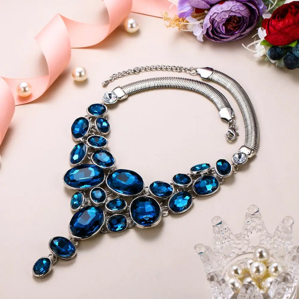 

Ожерелье из хрусталя, чокер, подвеска чокер