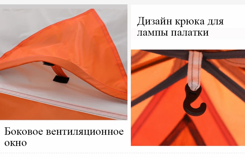 2 человека Открытый Палатка алюминиевый стержень двуслойная Ветрозащита Водонепроницаемый 3 сезона Открытый Туризм легкие палатки