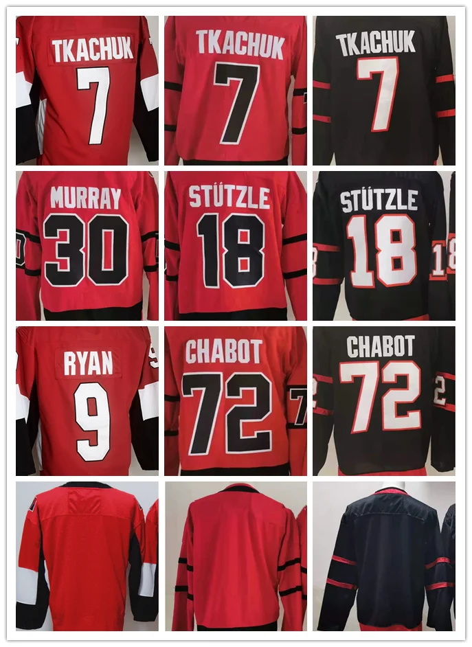 

Ottawa Hockey Jersey Men's TKACHUK #7 RYAN #9 STUTZLE #18 MURRAY #30 CHABOT #72 Retro Women Luxury Brand Youth Can be Customized