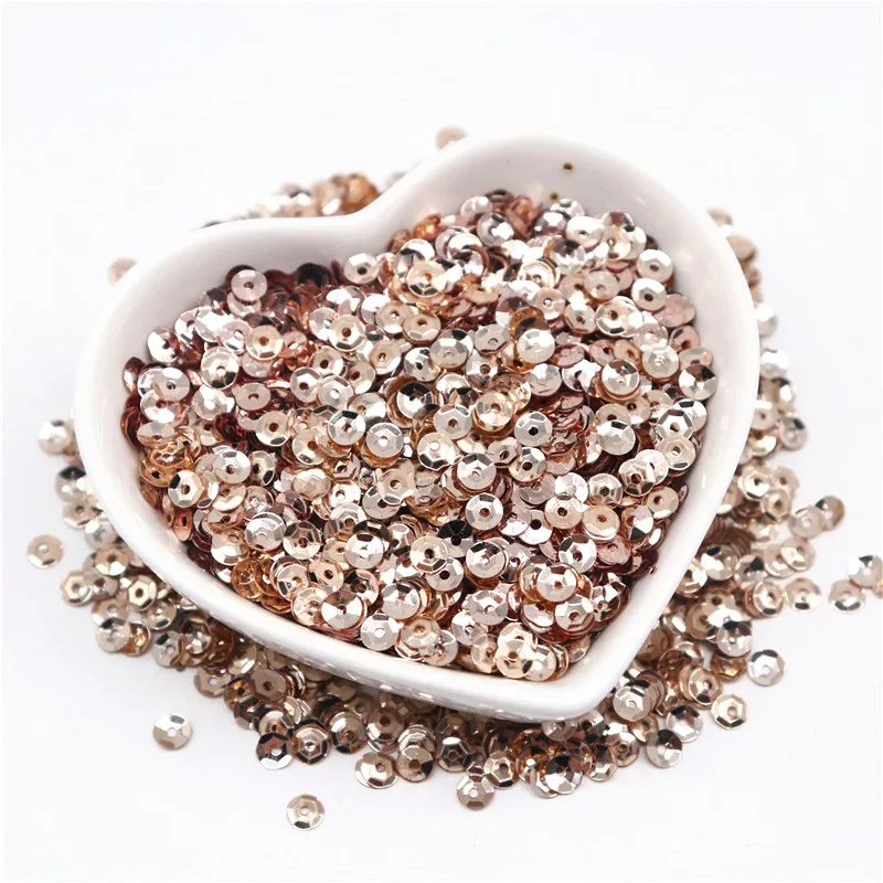 Блестящие пайетки 4 мм 5 6 в виде чашки Швейные Свадебные сделай сам сумка для