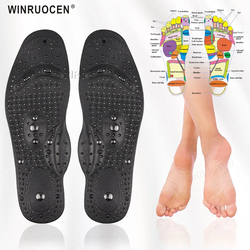 Силиконовые гелевые стельки для магнитной терапии похудения супинатор обуви
