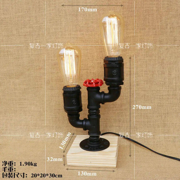 Американский промышленный стиль деревянная прикроватная гостиная спальня