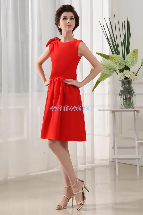 

free shipping 2016 new design red prom brides maid dresses short high quality sexy real dress real picture Bridesmaid Dresses