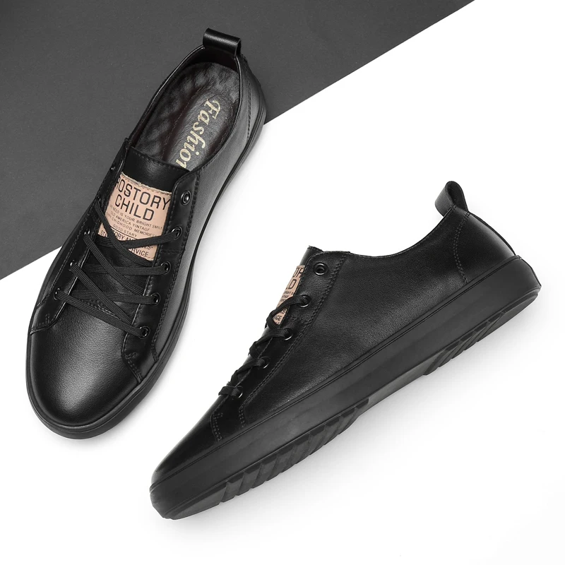 Прямая поставка повседневная мужская обувь из натуральной кожи ручной работы