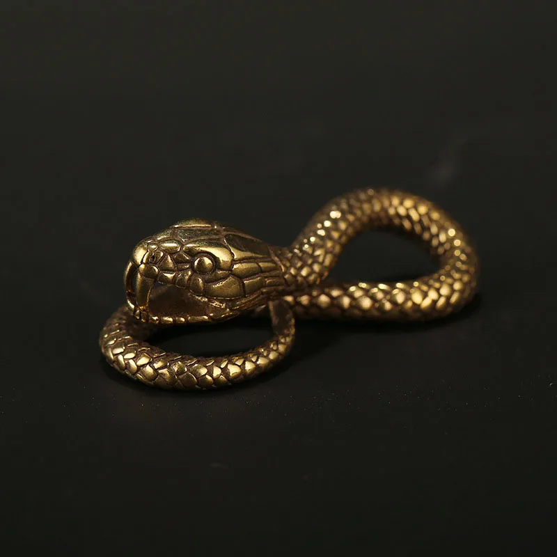 Винтажный латунный брелок ручной работы 12 знаков зодиака змеи подвеска