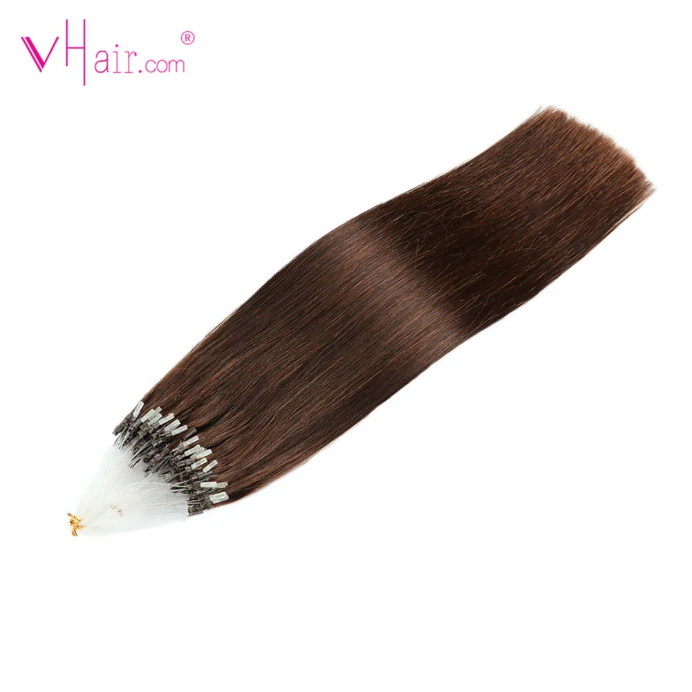 VHair волосы для наращивания на микро кольцах 16 дюймов 1 г/локон 100 г/упак.