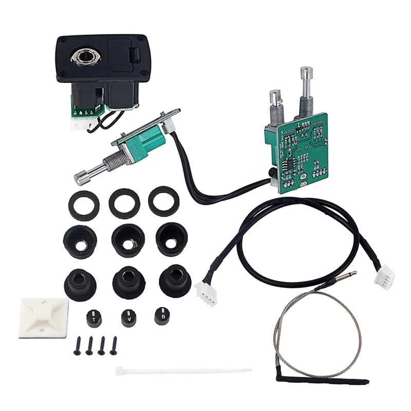 2 полосный EQ укулеле пьезотический предусилитель система захвата с управлением