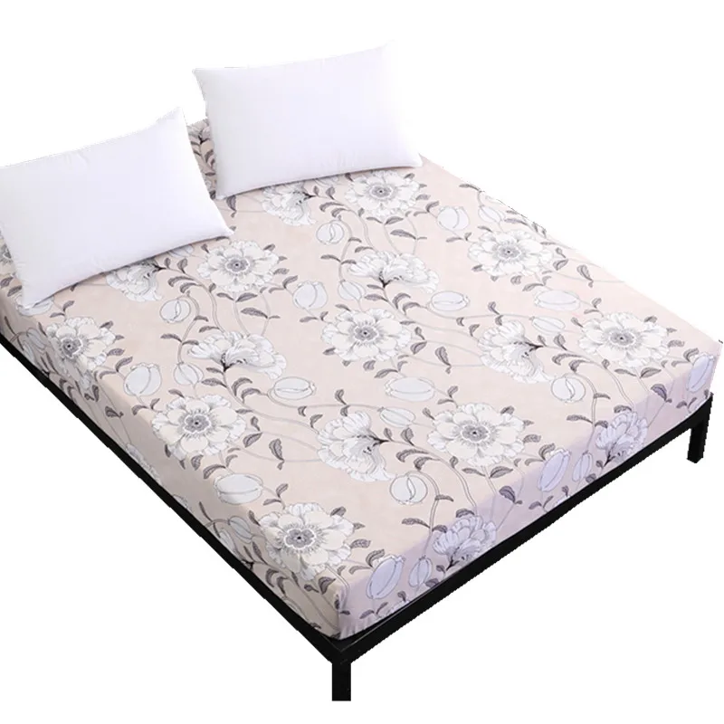 Эластичная простыня с принтом мягкий чехол для матраса новый дизайн льняные